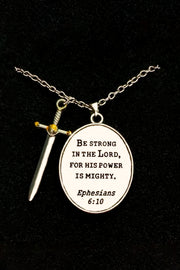 Creative Jesus Shield Knight Necklace Pendant Chain