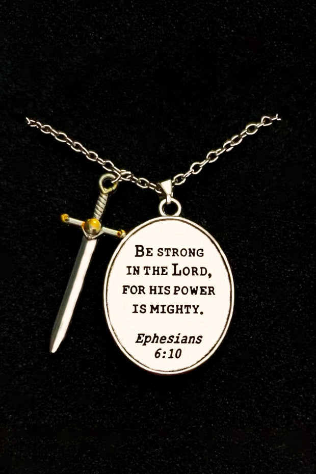 Creative Jesus Shield Knight Necklace Pendant Chain