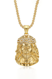 Retro Religious Jesus Necklace