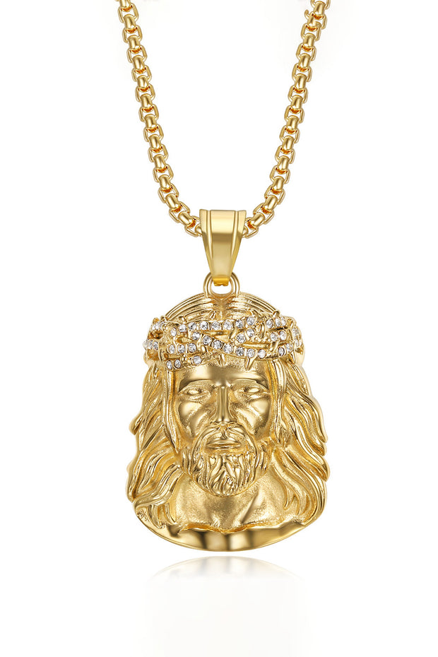 Retro Religious Jesus Necklace