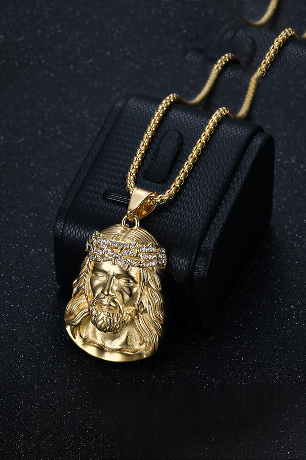 Retro Religious Jesus Necklace