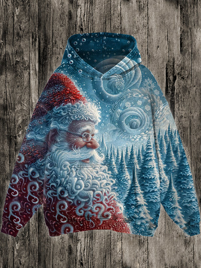 Unisex Santa Claus Art Illustration Graffiti Print Casual Long Sleeve Sweatshirt