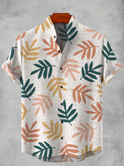 Forest Leaves Fashion Graphic Print Casual Shirt