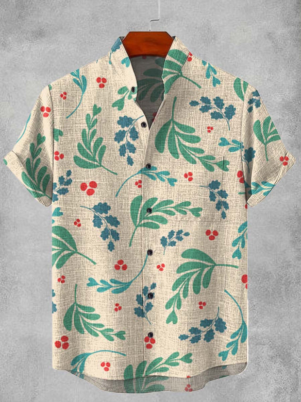 Forest Leaves Fashion Graphic Print Casual Shirt