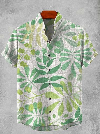 Forest Leaves Fashion Graphic Print Casual Shirt