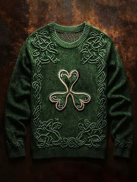 Unisex Vintage Viking Celtic Knot Illustration Sweatshirt