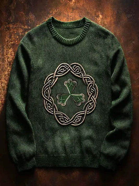Unisex Vintage Viking Celtic Knot Illustration Sweatshirt