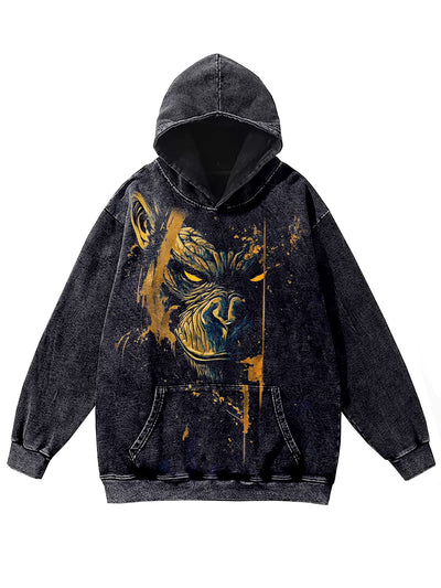 Vintage Monkey Print Hoodie