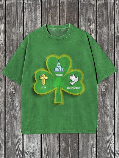 Retro Totem Illustration Casual Short Sleeve T-Shirt