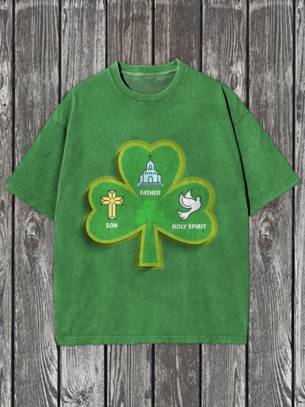 Retro Totem Illustration Casual Short Sleeve T-Shirt