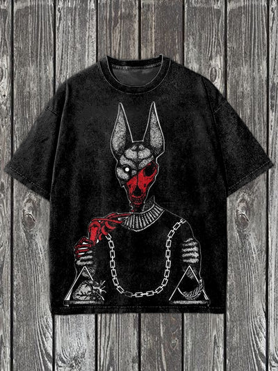 Gorgeous Skull Illustration Casual Short Sleeve T-Shirt