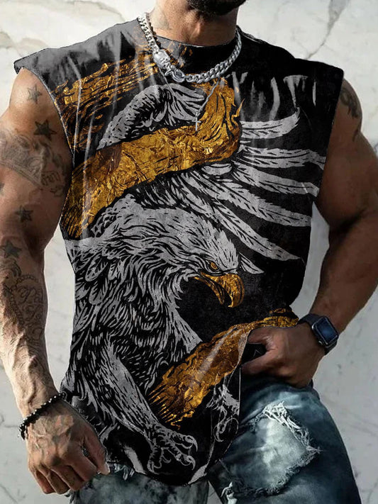 Retro Funny Illustration Printed Casual Tank Top