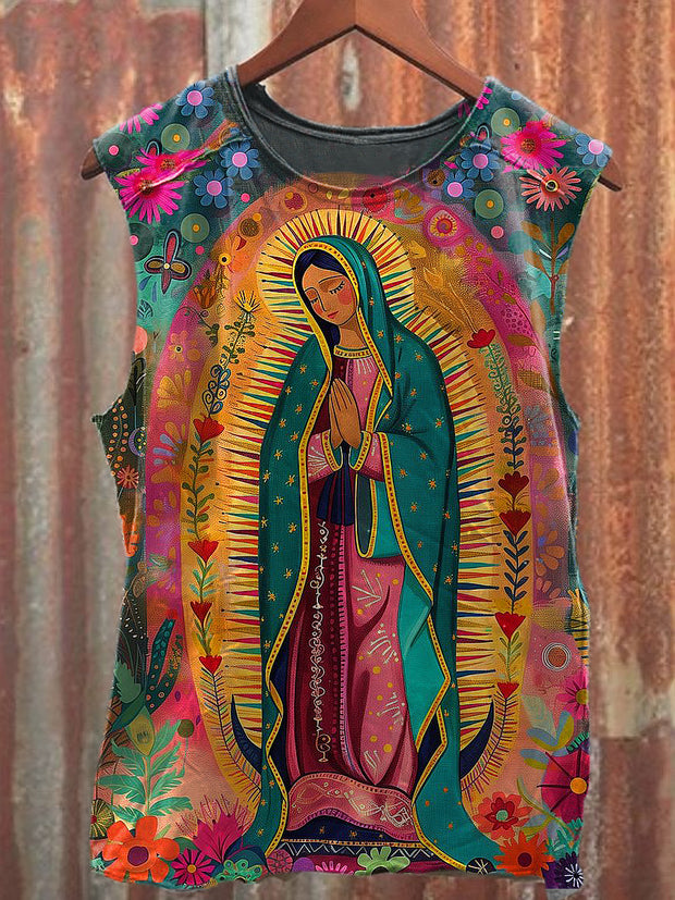Men's Casual Religion Printed Tank Top