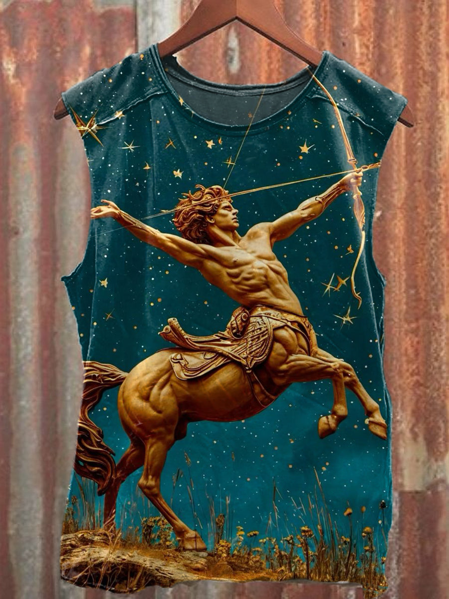 Men's Casual Religion Printed Tank Top