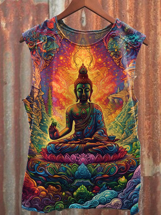 Men's Casual Religion Printed Tank Top