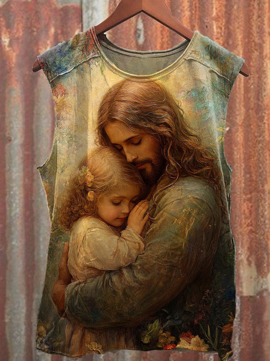 Men's Casual Religion Printed Tank Top