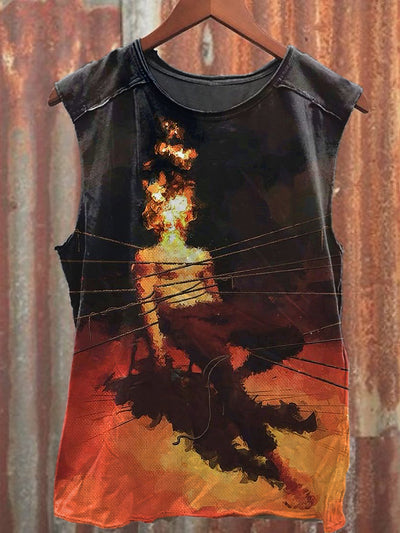 Men's Casual Printed Tank Top