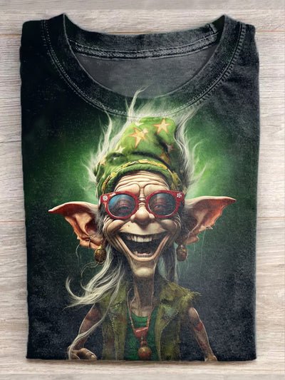 Funny Monster Art Print Casual Short Sleeve T-Shirt