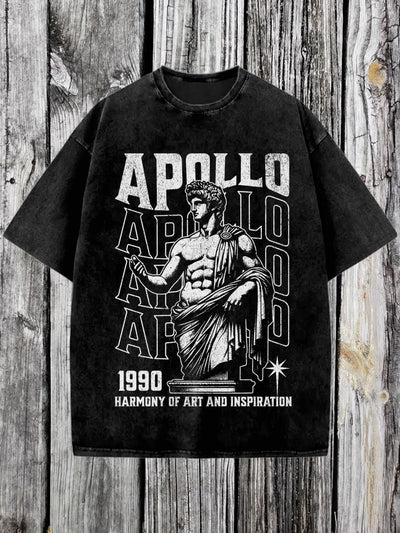 Religion Printed Vintage Fashion Loose Short Sleeve  T-Shirt