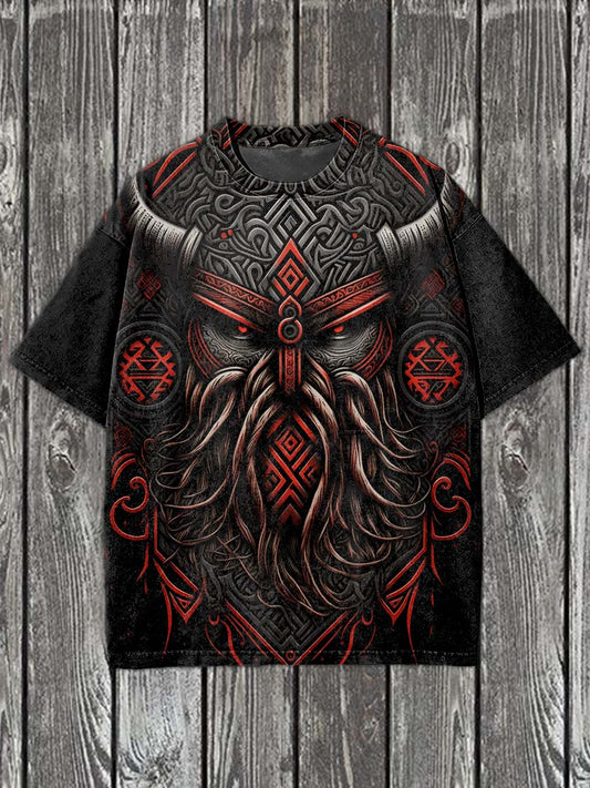 Fashion Graffiti Illustration Art Print Casual Short Sleeve T-Shirt