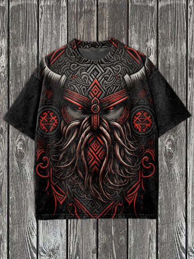Fashion Graffiti Illustration Art Print Casual Short Sleeve T-Shirt