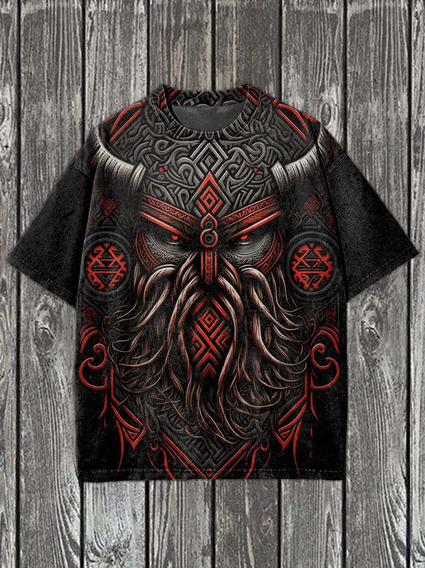 Fashion Graffiti Illustration Art Print Casual Short Sleeve T-Shirt