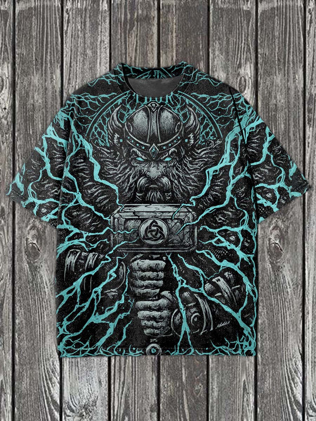 Fashion Graffiti Illustration Art Print Casual Short Sleeve T-Shirt