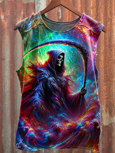 Men's Casual Colored Printed Tank Top