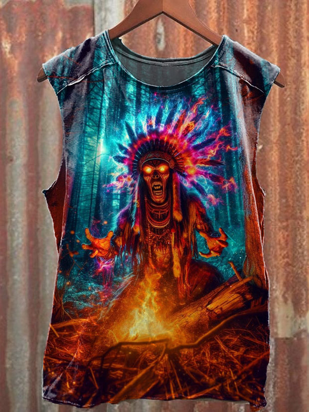 Men's Casual Colorful Printed Tank Top