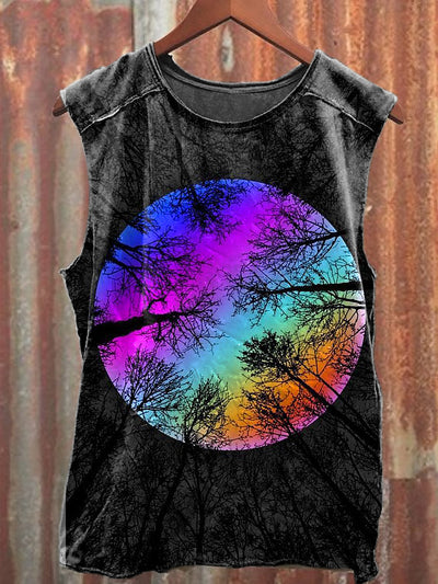 Men's Casual Colored Printed Tank Top