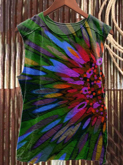 Retro Fashion Graffiti Illustration Art Print Cotton Tank Top