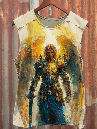 Men's Casual Religion Printed Tank Top