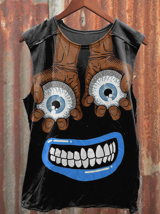 Men's Casual Funny Printed Tank Top