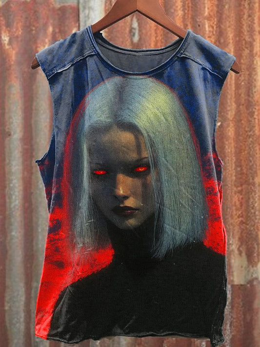 Men's Casual Girl Printed Tank Top