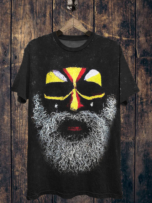 Elderly Printed Vintage Fashion Loose Short Sleeve T-Shirt