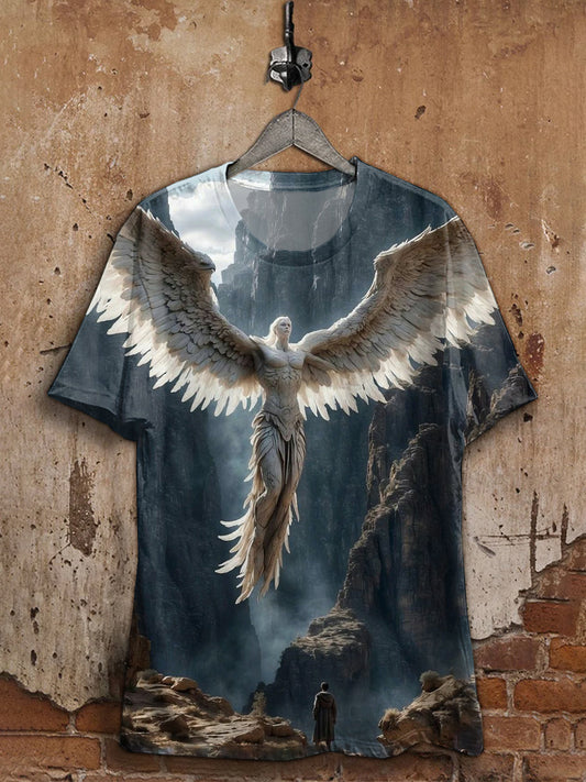 Retro Dungeon Art Print Casual T-shirt