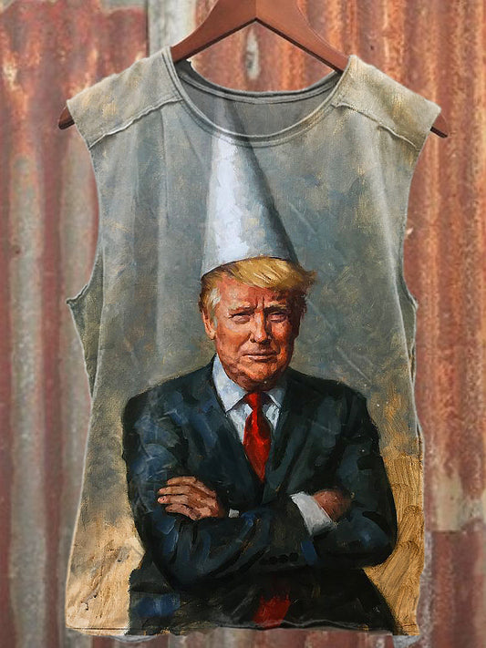 Men's Casual Trump Printed Tank Top