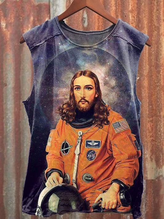 Men's Casual Funny Printed Tank Top