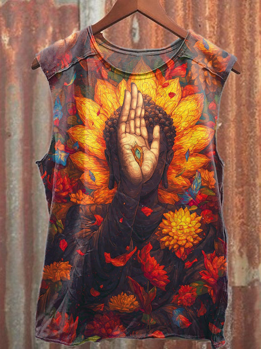 Fashion Illustration Art Print Cotton Tank Top