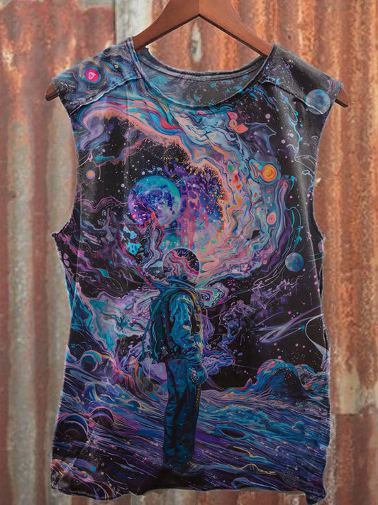 Fantasy World Graffiti Art Print Casual Tank Top