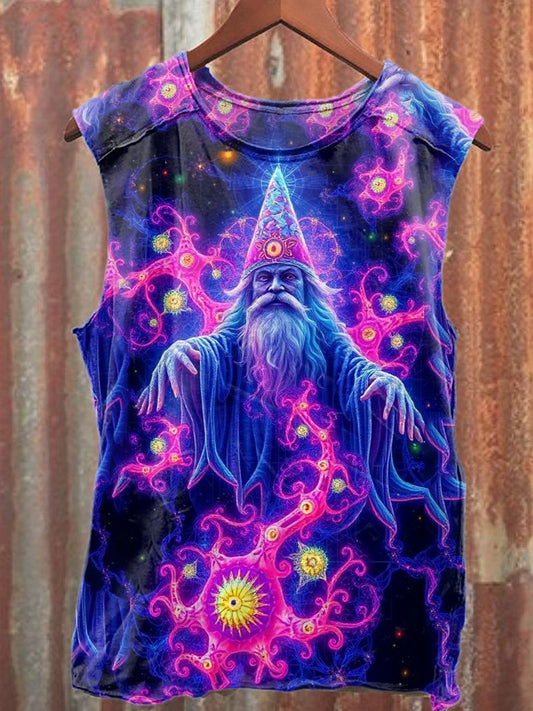 Fantasy World Graffiti Art Print Casual Tank Top