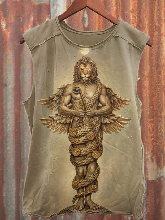 God of Time Art Print Casual Cotton Tank Top