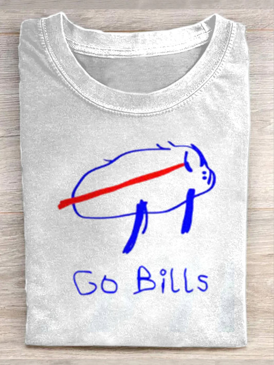 Retro Graffiti Art Print Casual T-shirt