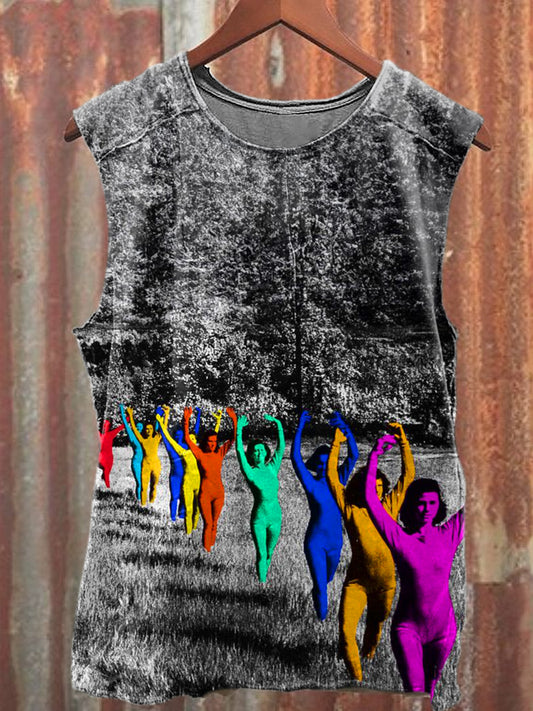 Men's Casual Death Of A Party Girl Printed Tank Top