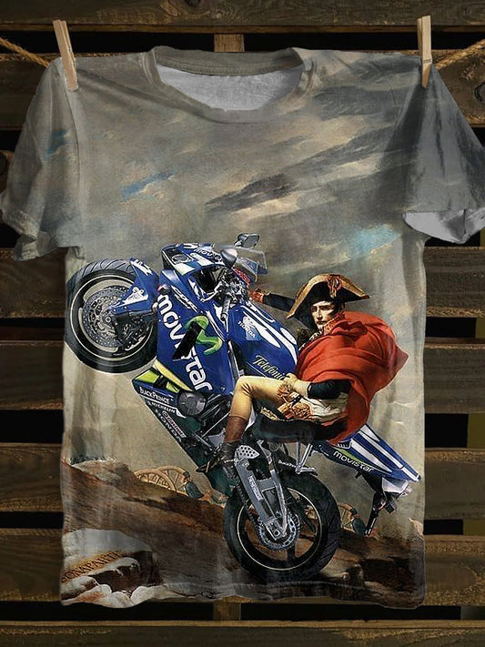 Funny Printed Vintage Fashion Loose Short Sleeve T-Shirt