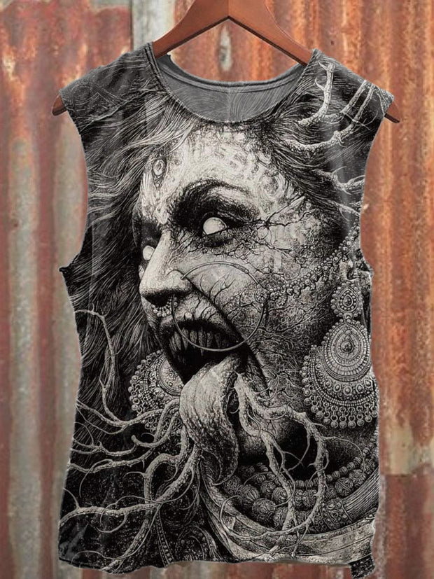 Gorgeous Graffiti Illustration Art Print Casual Tank Top