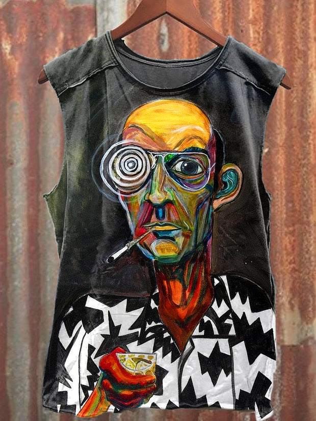 Men's Casual Abstract Printed Tank Top