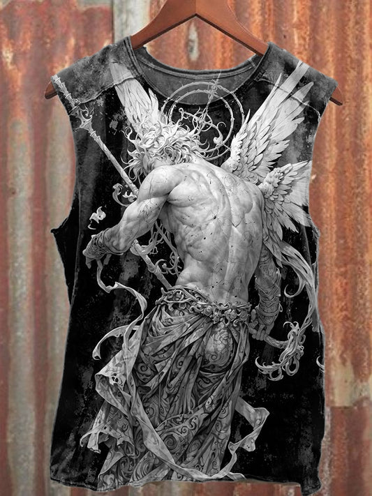 Gorgeous Angel Illustration Art Print Casual Tank Top