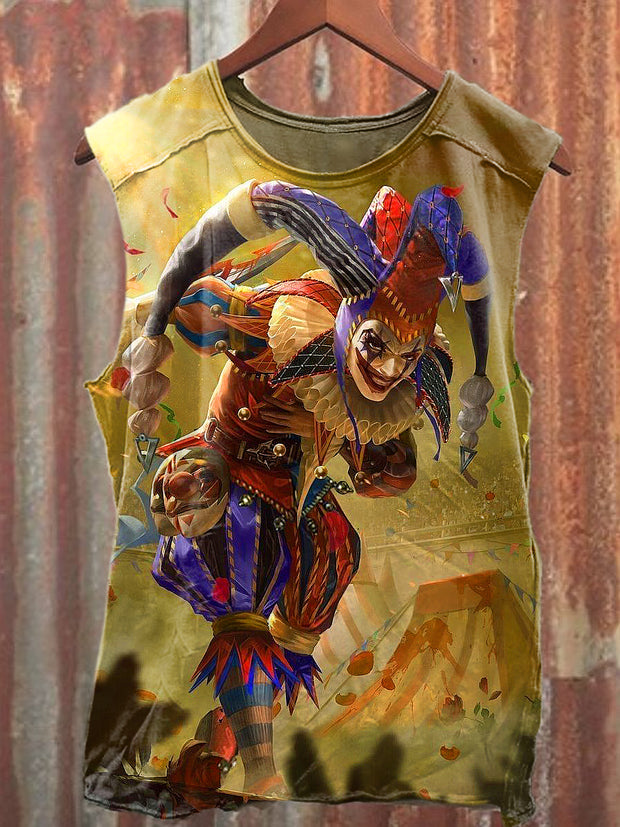 Men's Casual Joker Printed Tank Top
