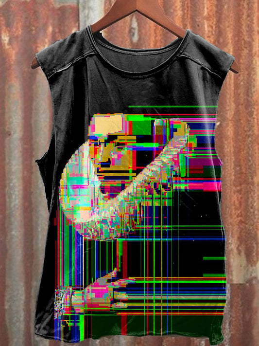 Men's Casual Funny Printed Tank Top